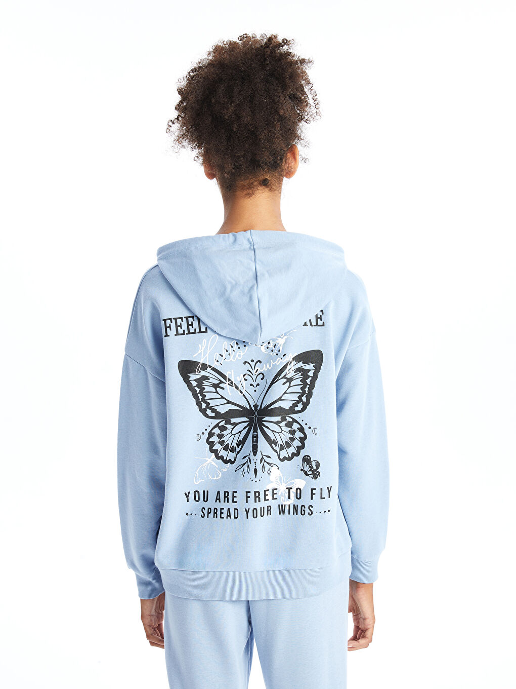 Hanorac Oversize pentru Femei cu Mânecă Lungă Imprimat-4