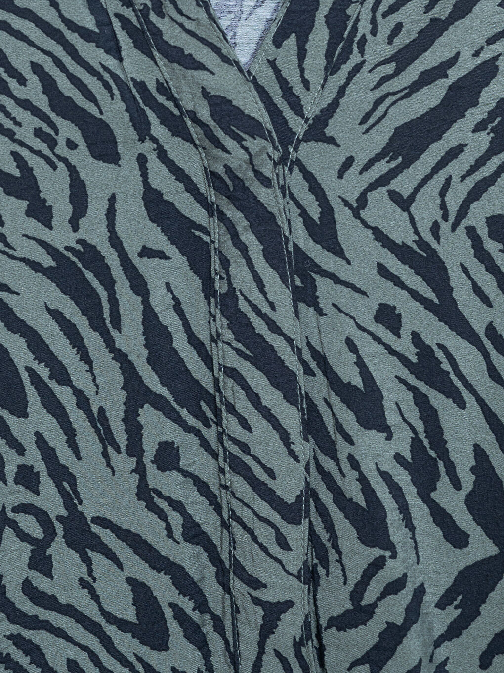 V-Neck Patterned Women's Blouse-2