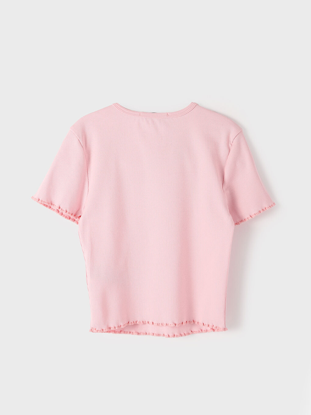 Crew Neck Embroidered Short Sleeve Women's T-Shirt-1