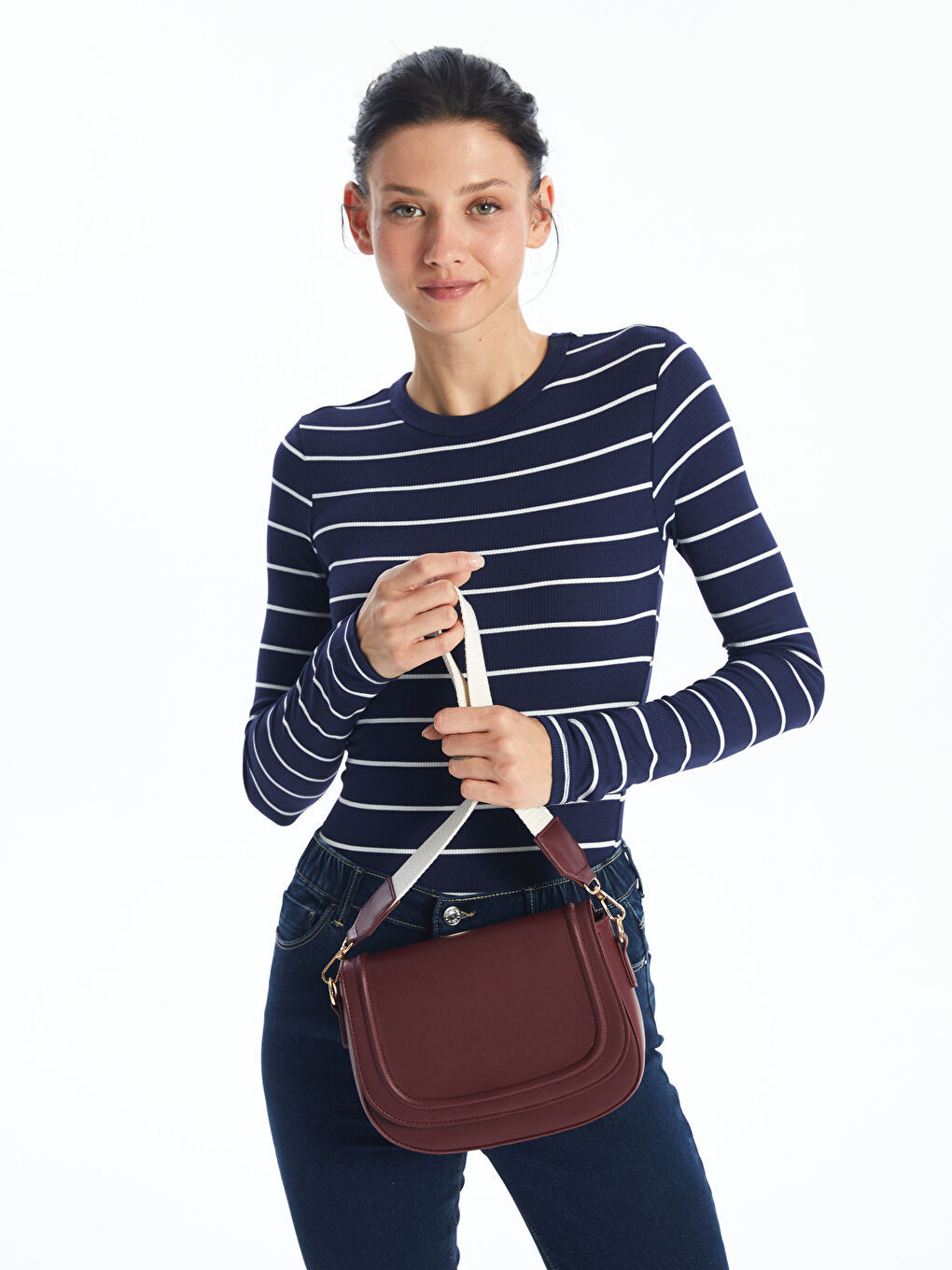 Leather-Look Women's Shoulder Bag