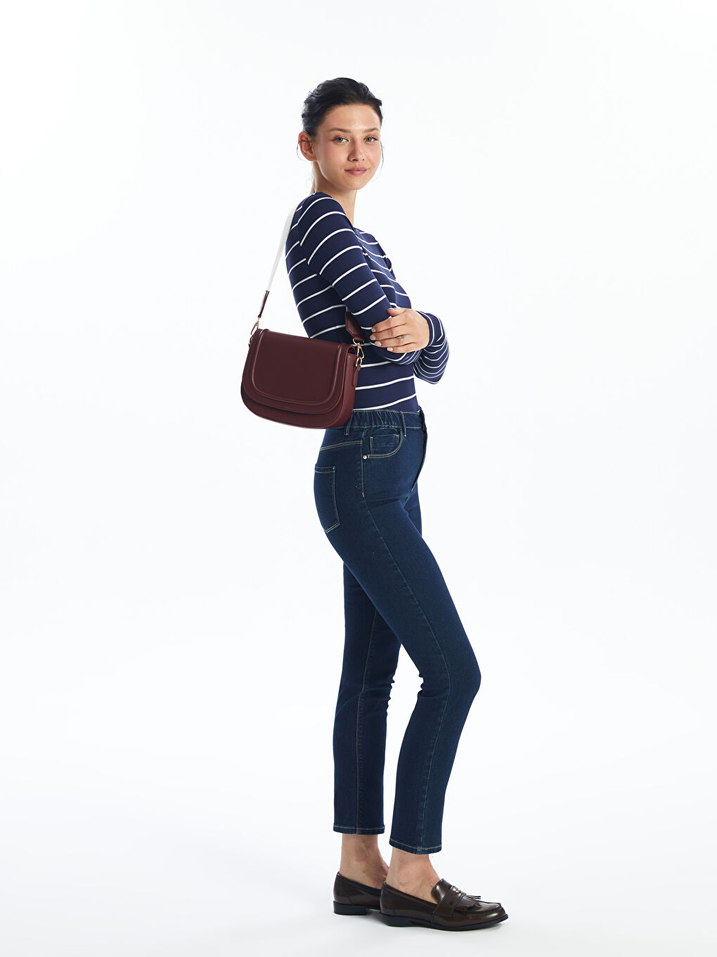 Leather-Look Women's Shoulder Bag-1