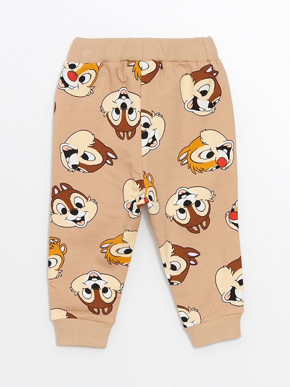 LCW baby Bej Baskılı Bisiklet Yaka Uzun Kollu Chip and Dale Baskılı Erkek Bebek Sweatshirt ve Eşofman Alt 2'li Takım - 8