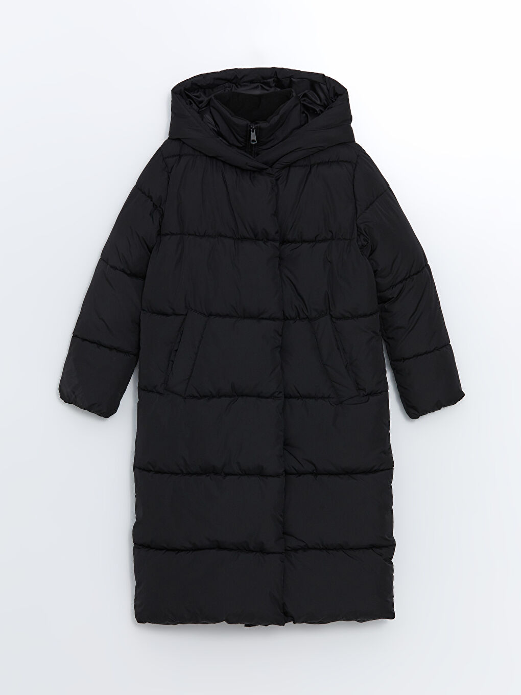 Geacă Matlasată cu Glugă pentru Femei-5