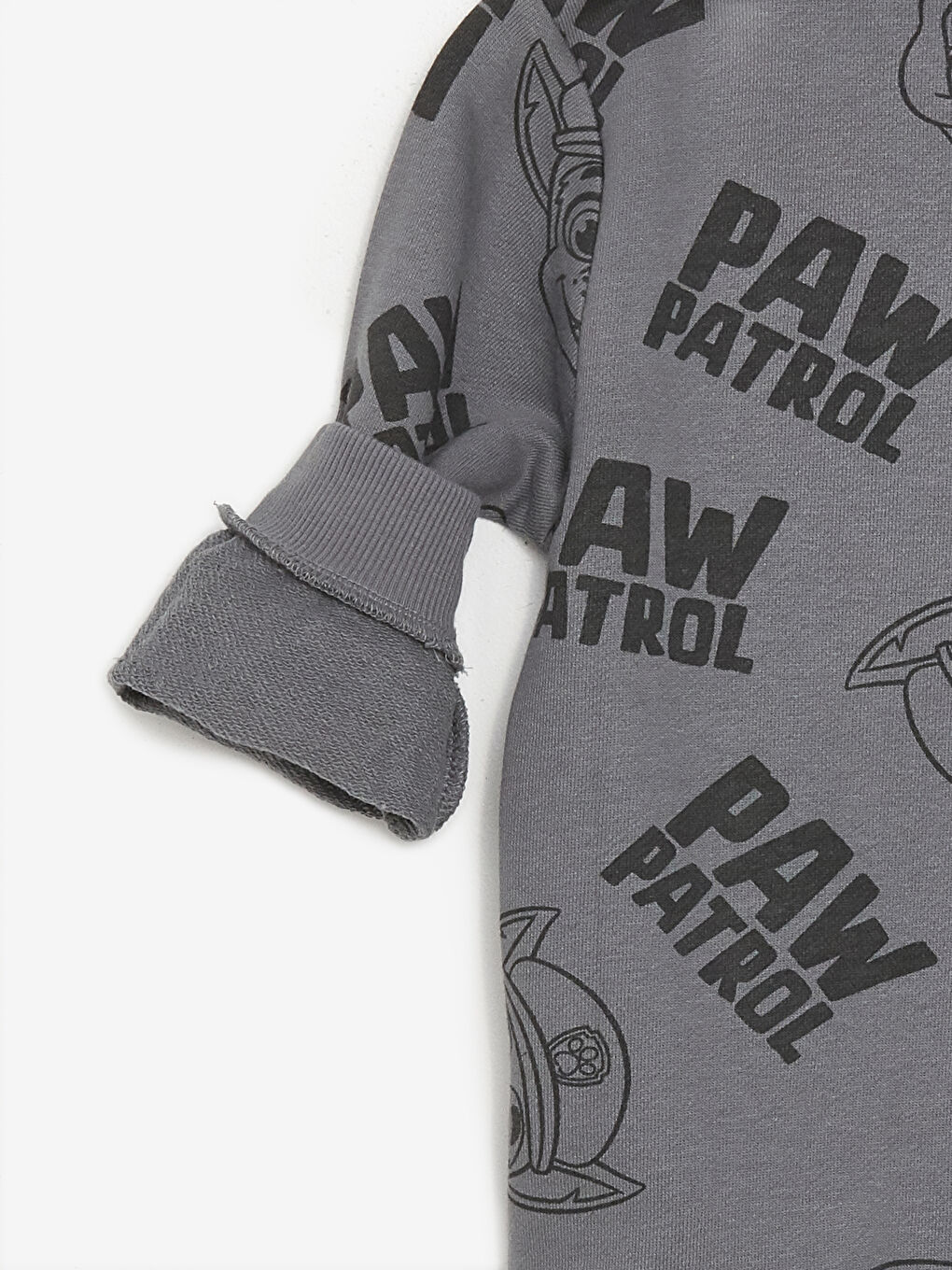 LCW Kids Koyu Gri Baskılı Paw Patrol Baskılı Erkek Çocuk Sweatshirt ve Eşofman Alt 2'li Takım - 4