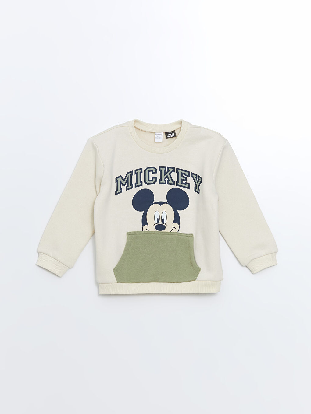 Crew Neck Mickey Mouse Printed Boys' Sweatshirt and Sweatpants 2 Pack Set-1