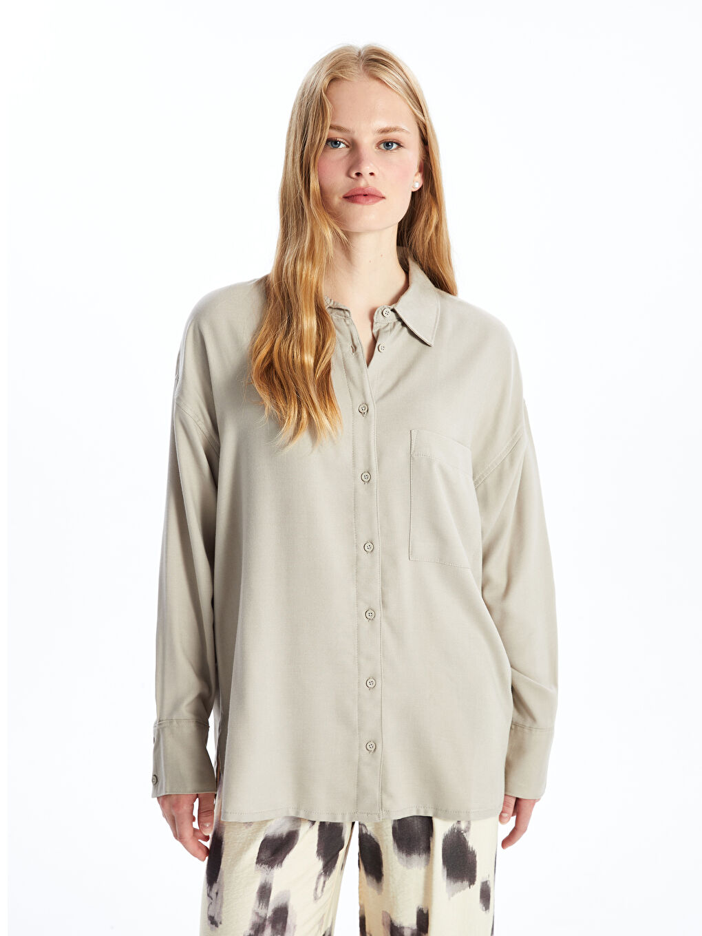 Oversize Women's Shirt -W4BQ00Z8-EHW