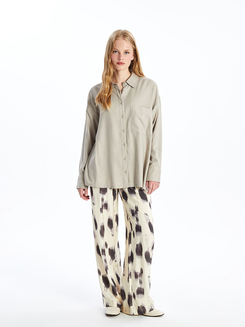 Oversize Women's Shirt -W4BQ00Z8-EHW