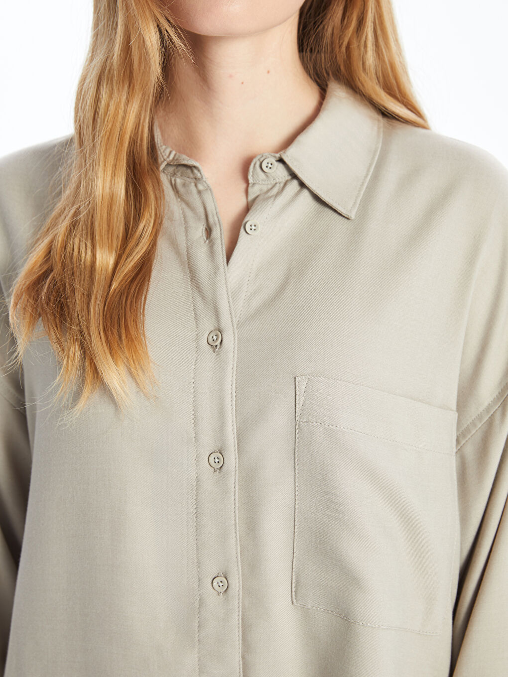 Oversize Women's Shirt -W4BQ00Z8-EHW