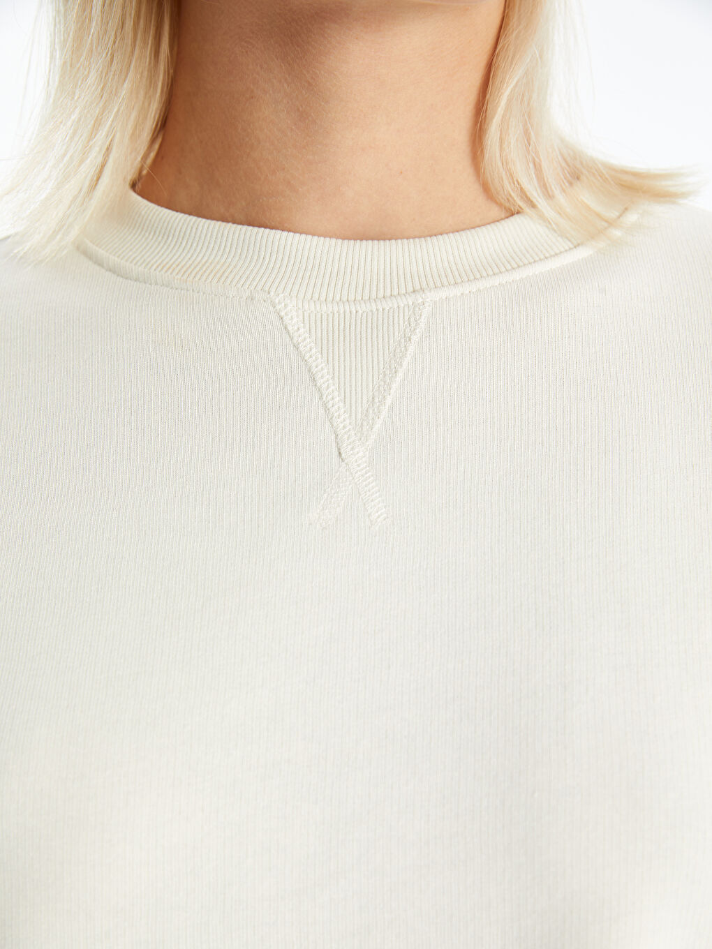 LCW Vision Crew Neck Oversize Women's Sweatshirt -W4BQ53Z8-FR4