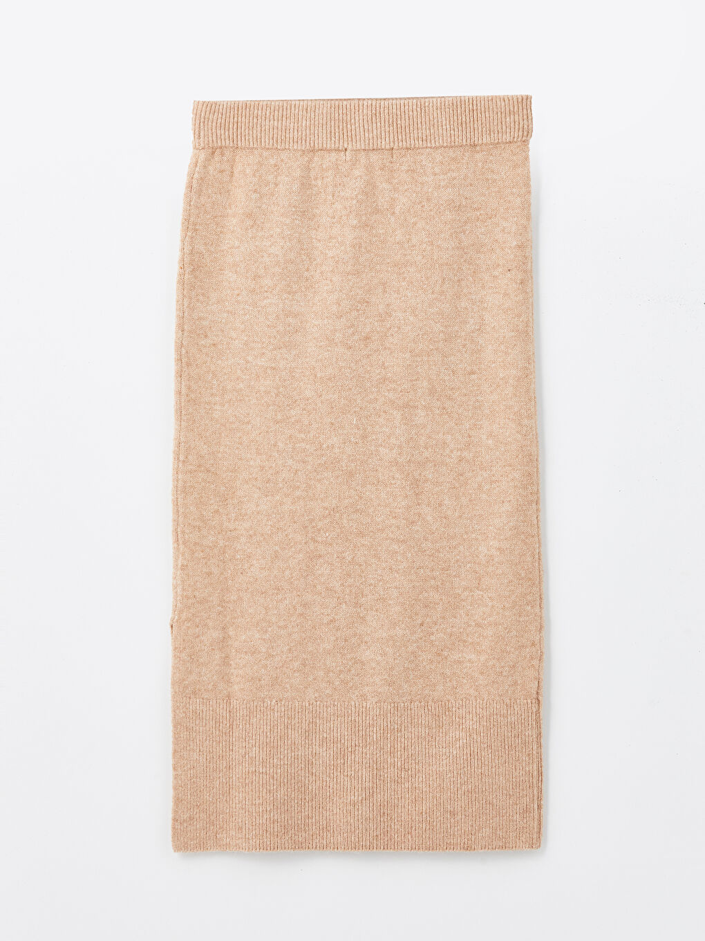 LCW Vision Women's Elasticated Waist Plain Knitwear Skirt -W4BQ61Z8-GCU