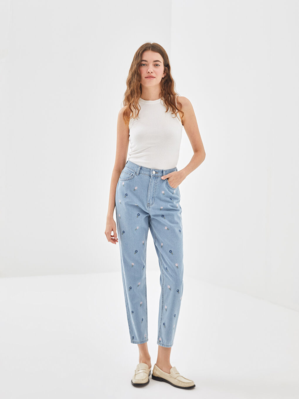 Mom Fit Women's Jeans -W4BQ79Z8-311