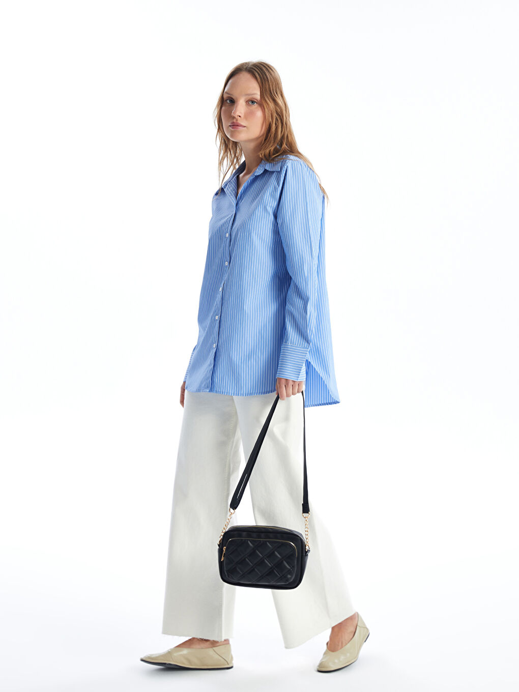 Quilted Patterned Faux Leather Women's Shoulder Bag-1