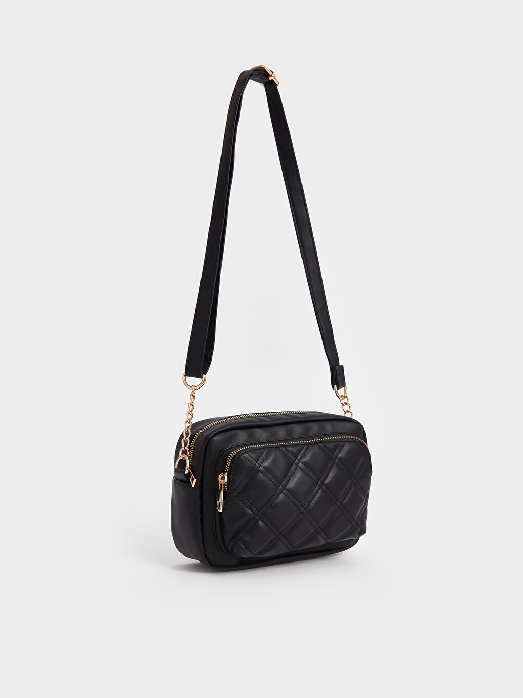 Quilted Patterned Faux Leather Women's Shoulder Bag-2