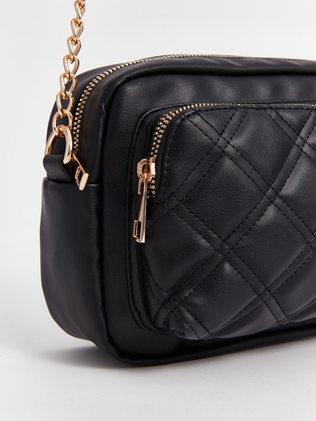 Quilted Patterned Faux Leather Women's Shoulder Bag-3
