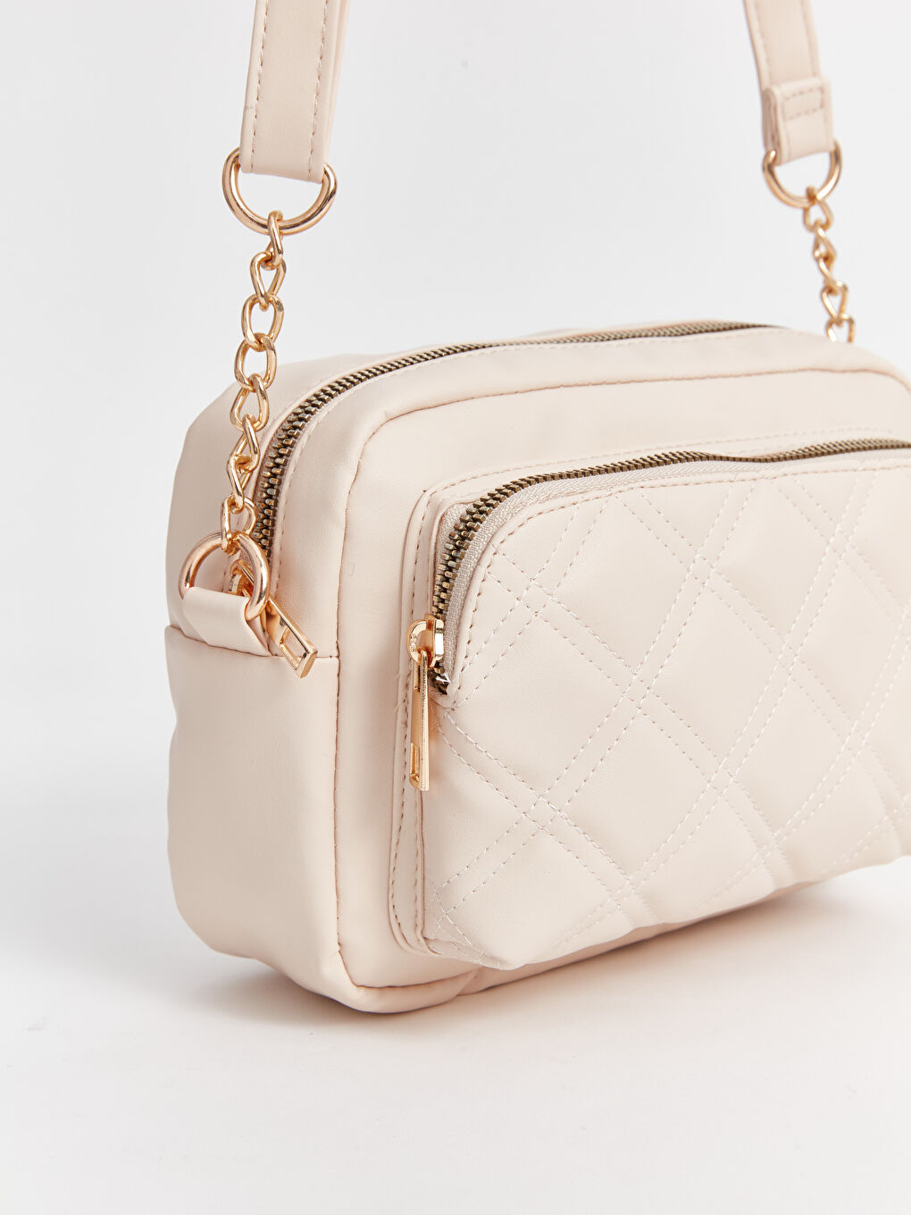 Quilted Patterned Faux Leather Women's Shoulder Bag-3