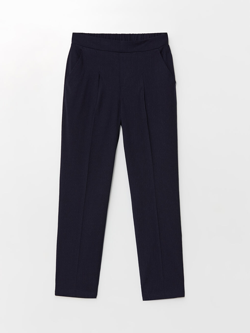 LCWAIKIKI Classic Elastic Waist Striped Women's Trousers -W4BQ98Z8-LGS