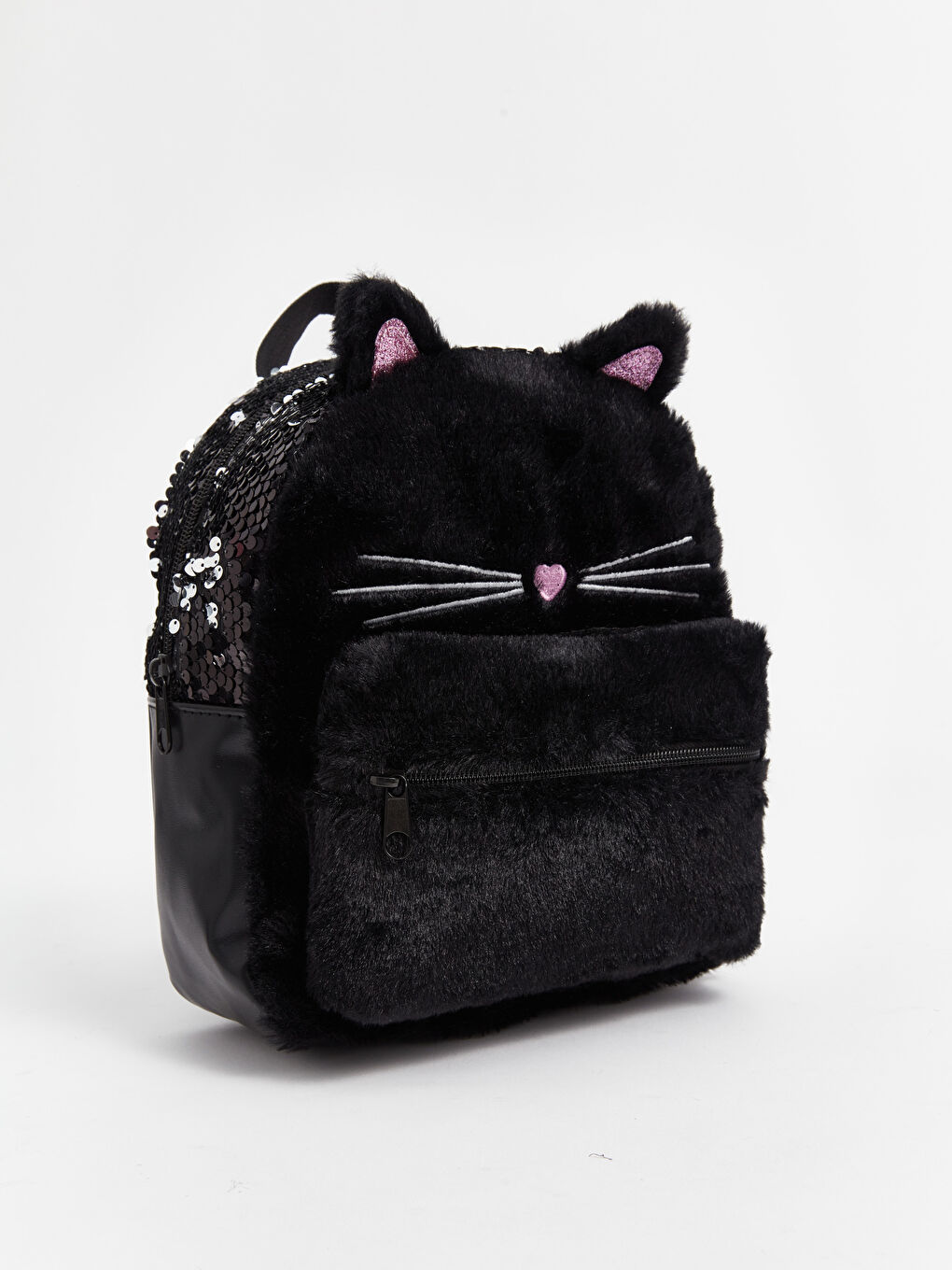 LCW ACCESSORIES Peluş Kedi Figürlü Kız Çocuk Sırt Çantası -W4BR00Z4-HUC