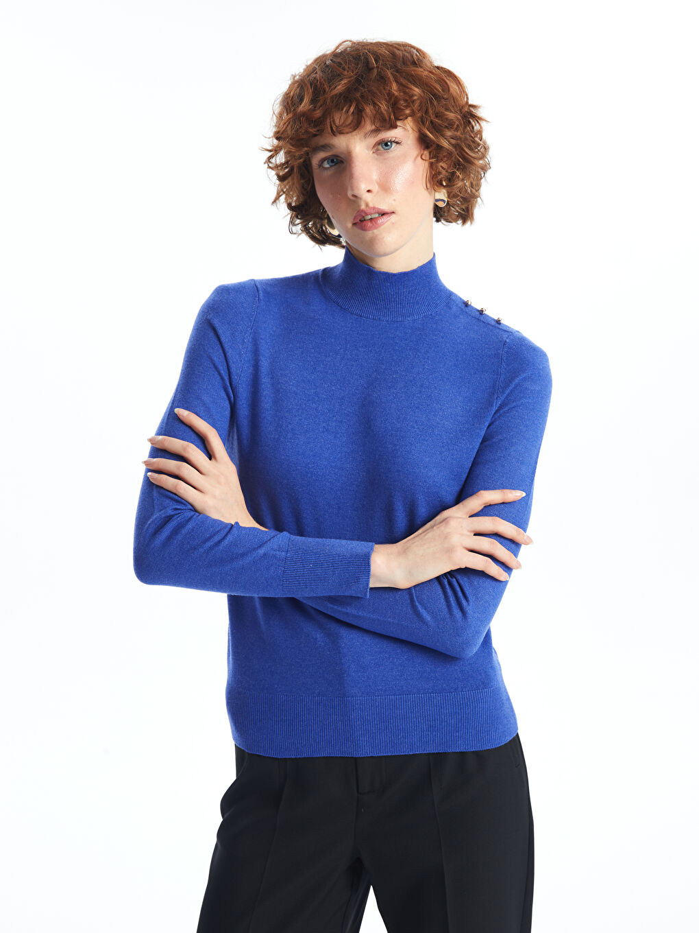 Half Turtleneck Women's Knitwear Sweater -W4BR43Z8-HRS