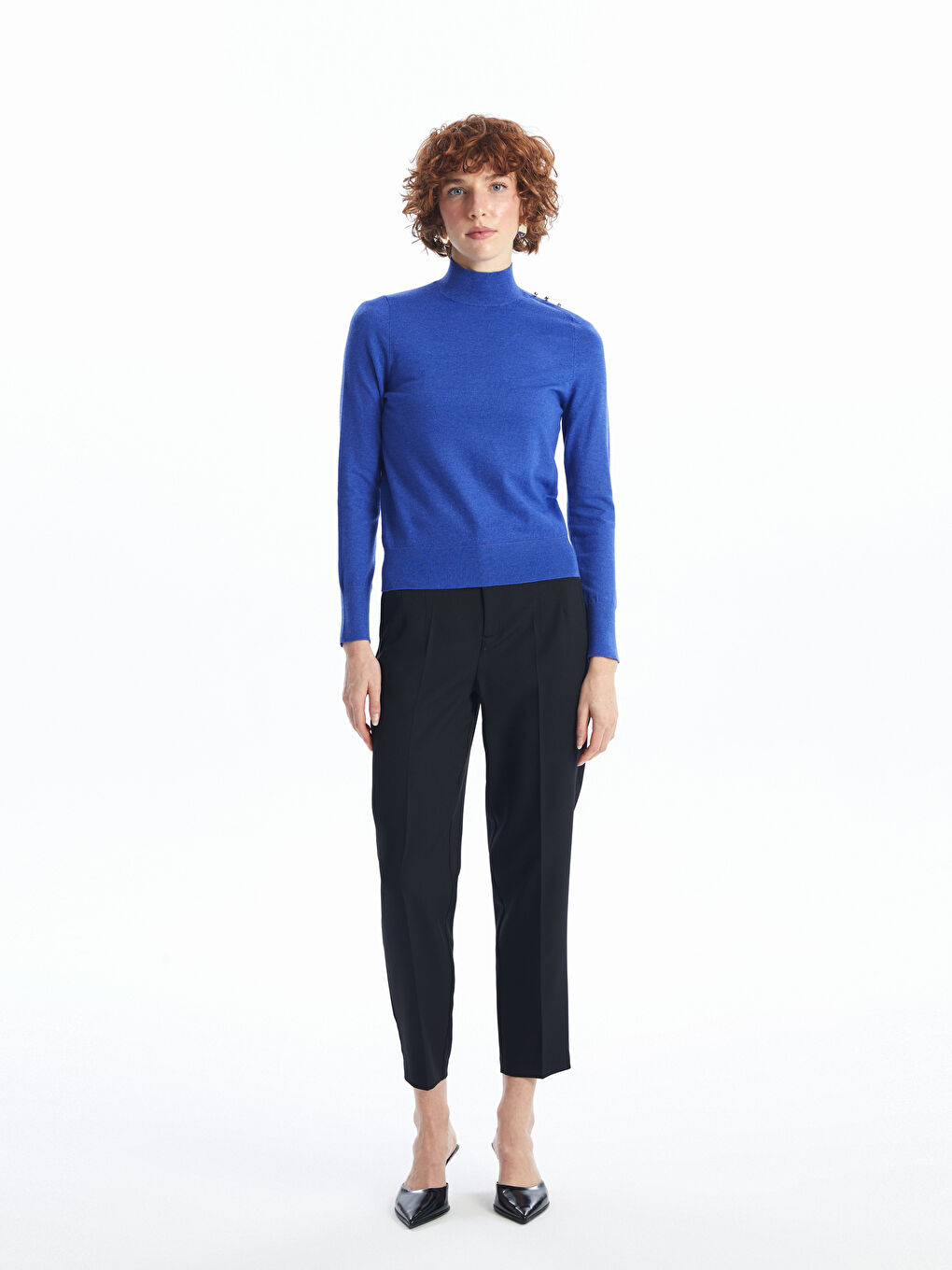 Half Turtleneck Women's Knitwear Sweater -W4BR43Z8-HRS