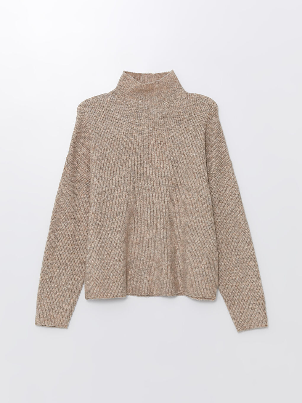 LCW Vision Halber Rollkragen Oversize Damen Strickpullover -W4BR44Z8-D4N
