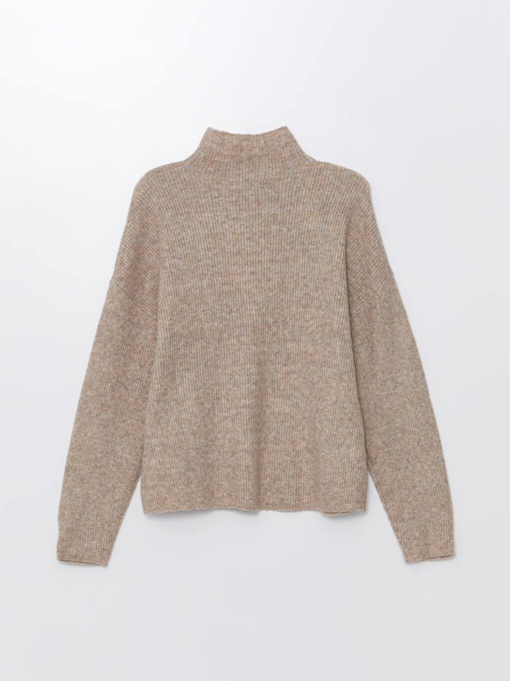 LCW Vision Halber Rollkragen Oversize Damen Strickpullover -W4BR44Z8-D4N