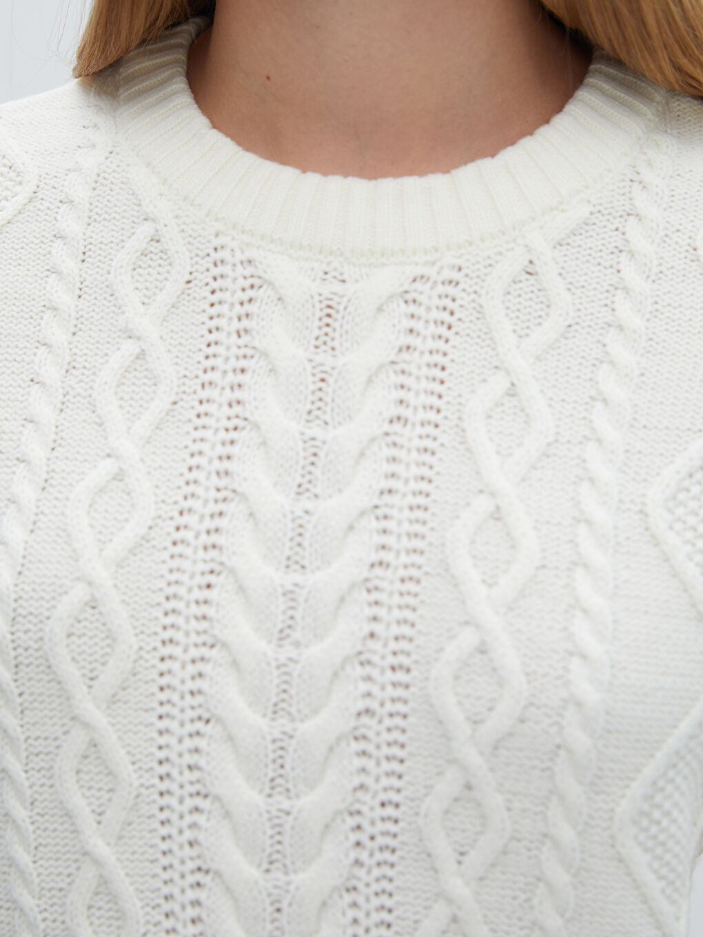 Žena EKRU Prsluk od pletiva-2