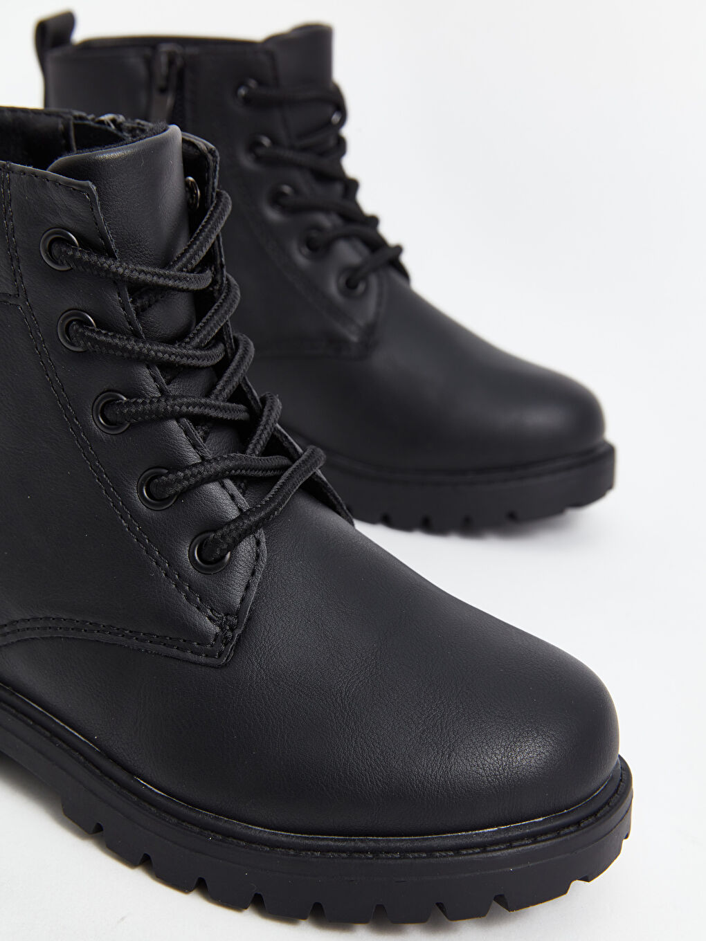 Faux Leather Boys' Boots -W4BS08Z4-HUC