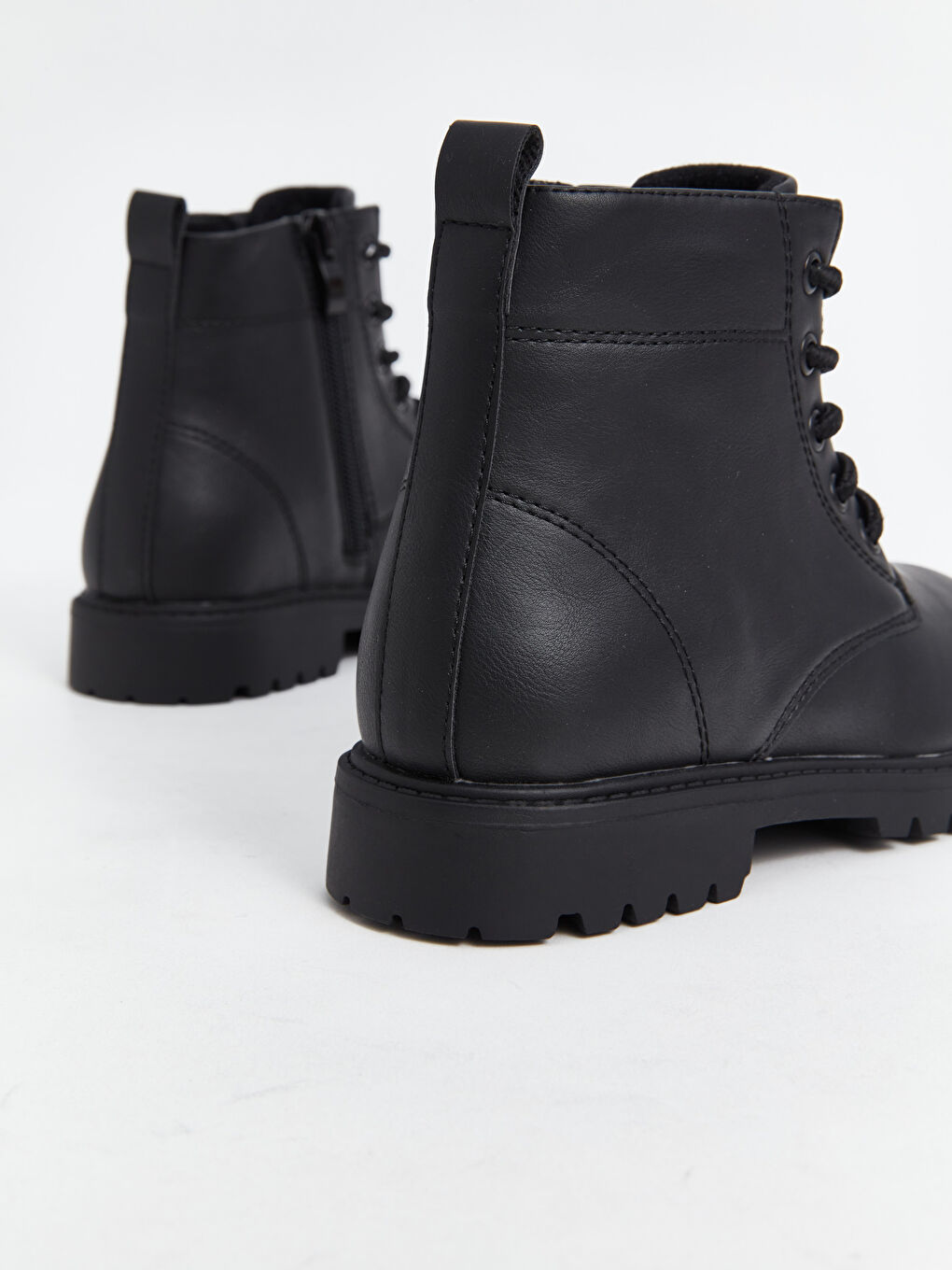Faux Leather Boys' Boots -W4BS08Z4-HUC
