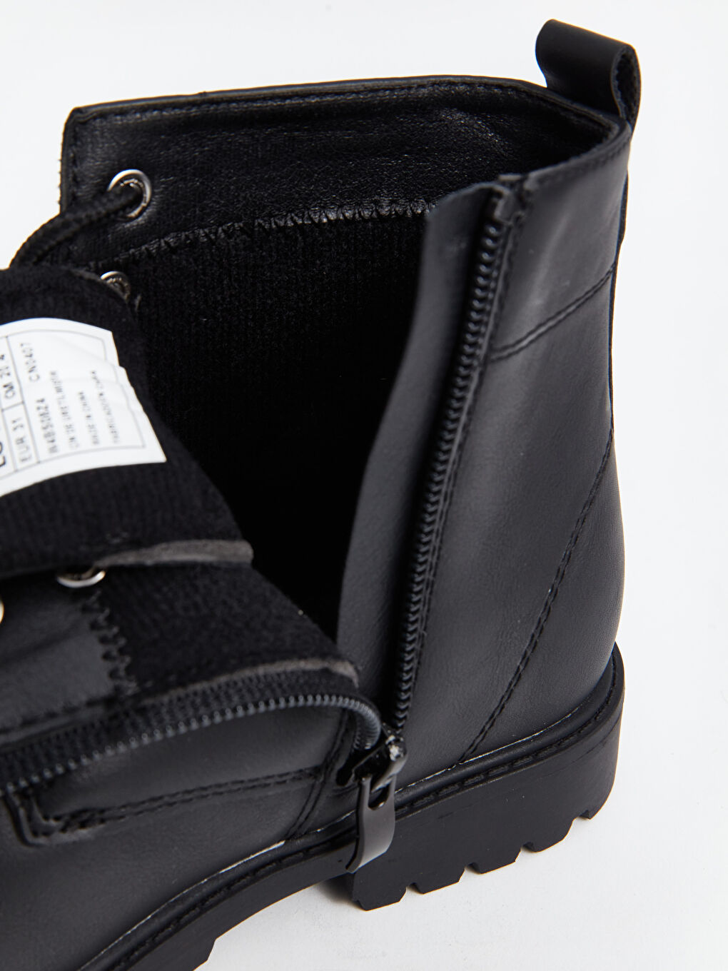 Faux Leather Boys' Boots -W4BS08Z4-HUC