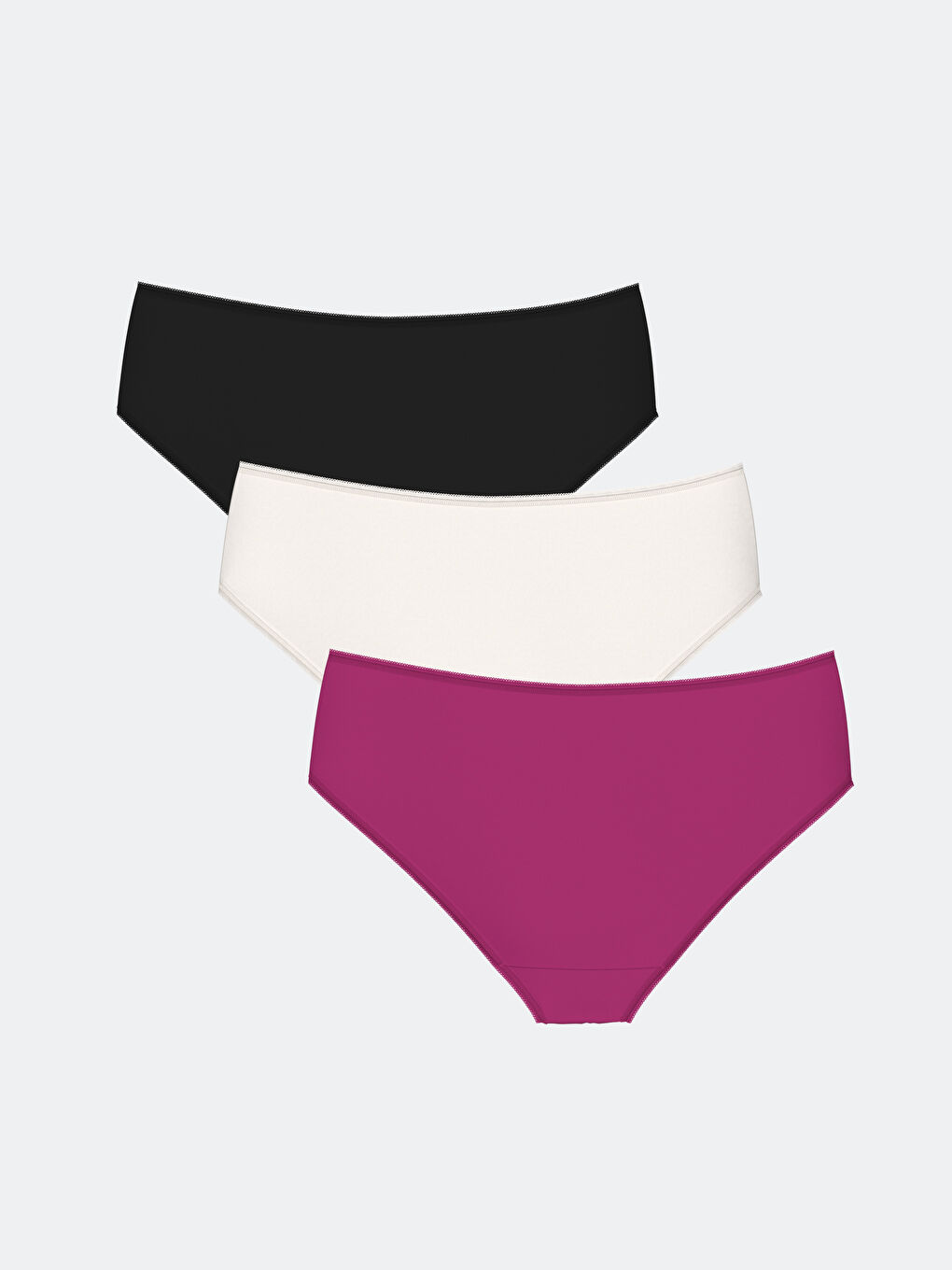 Plain Hipster Knickers 3-Pack-1