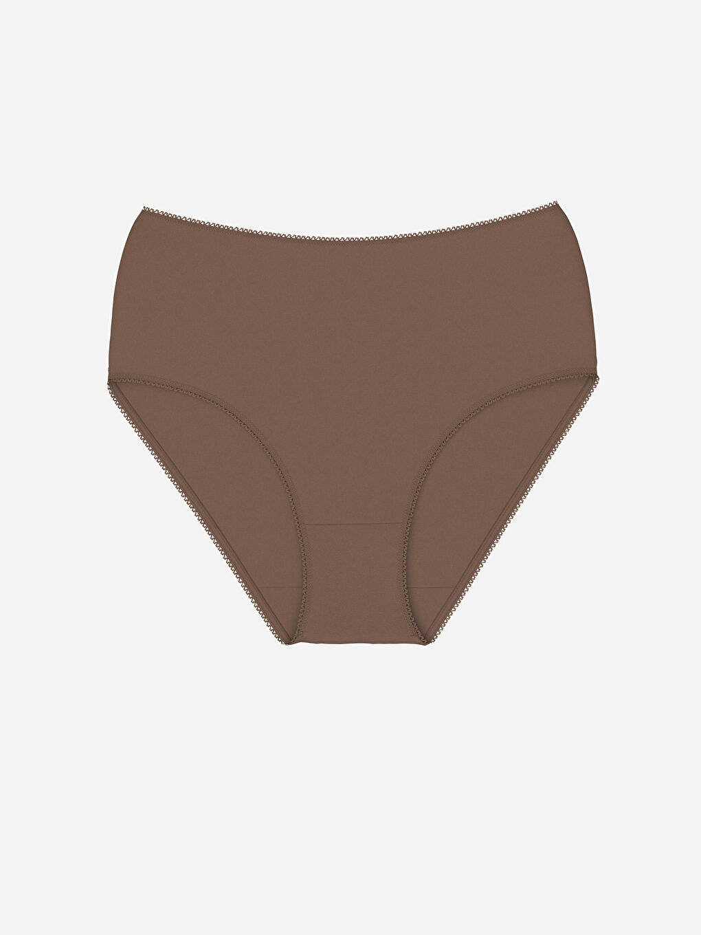 Kahverengi Yüksek Bel Klasik Külot