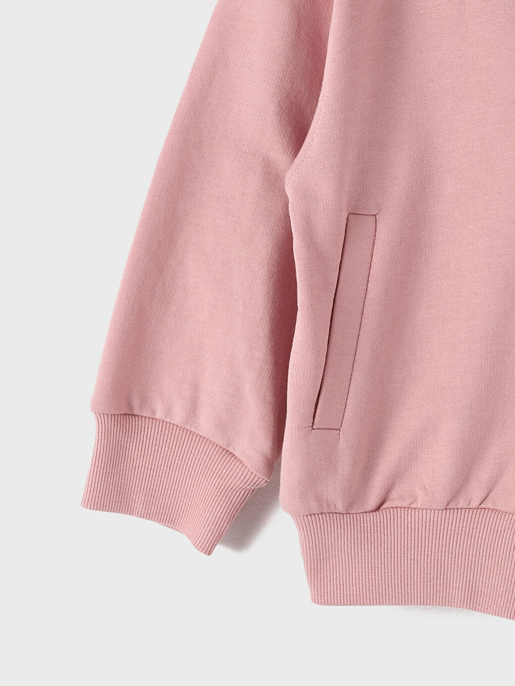 Hooded Girls' Thick Zip-Up Sweatshirt-3