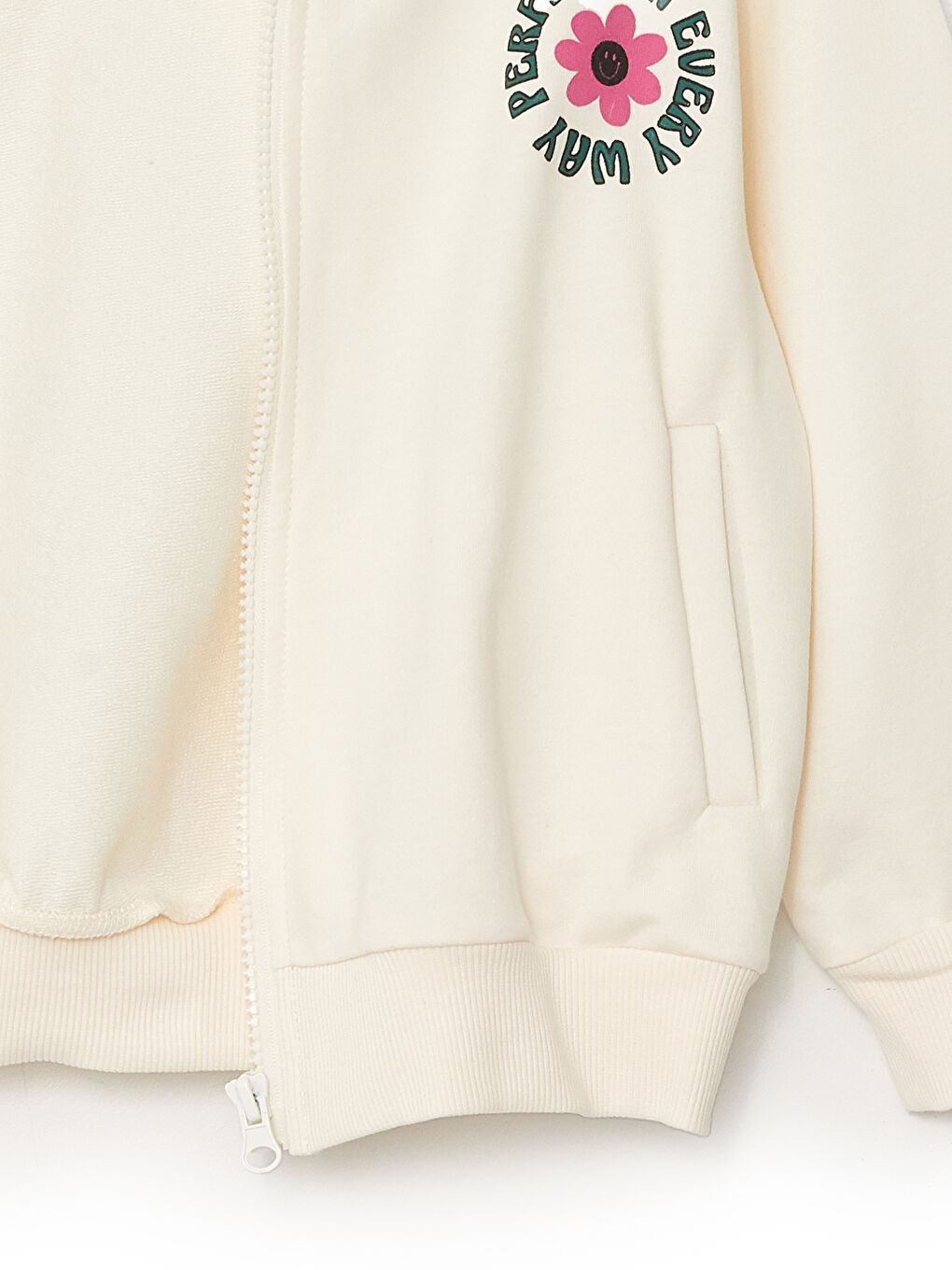 سويت شيرت بسحاب تخين بكابوش للبنات-2