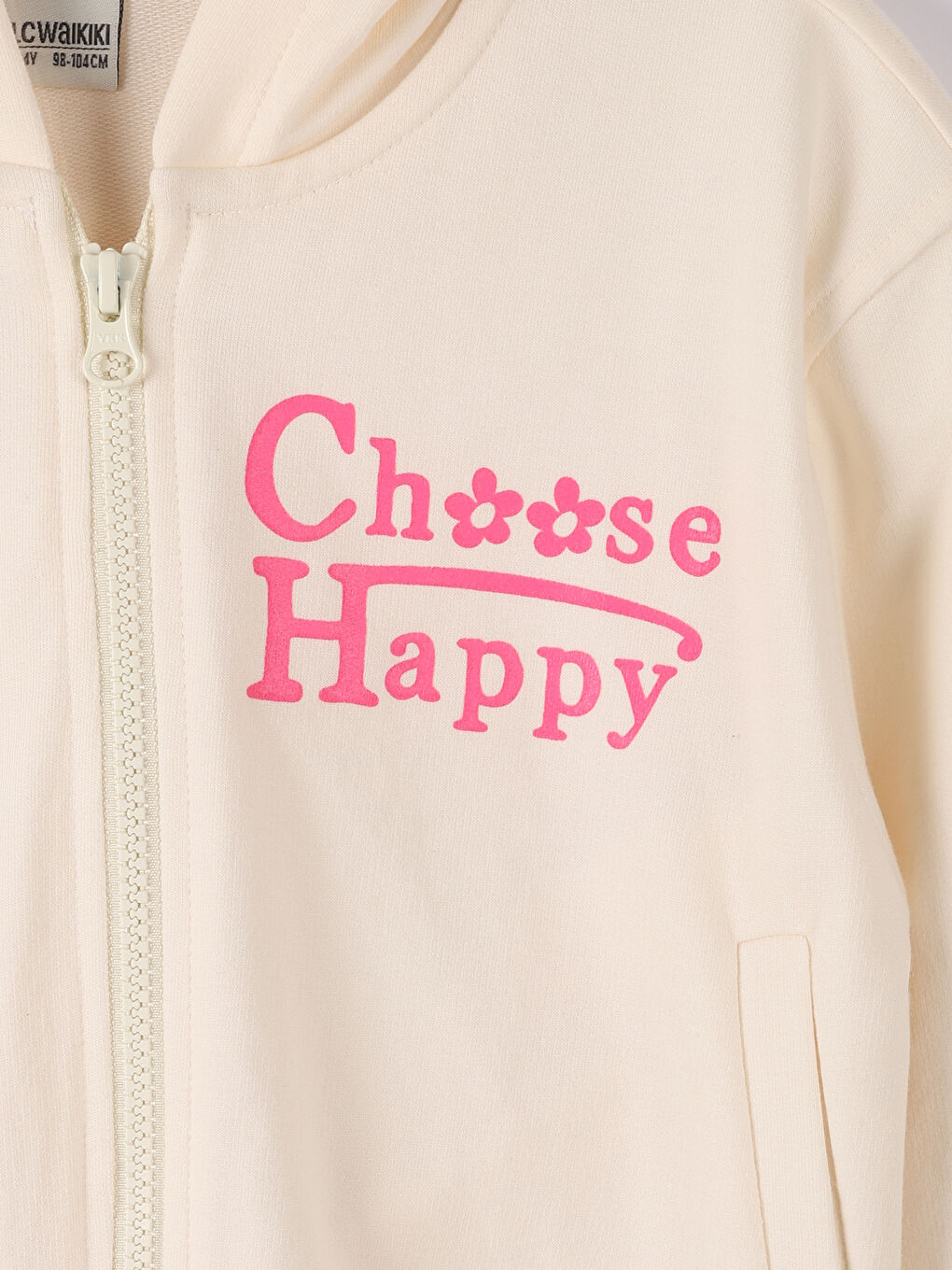 Hooded Girls' Zippered Sweatshirt -W4BT12Z4-FDV