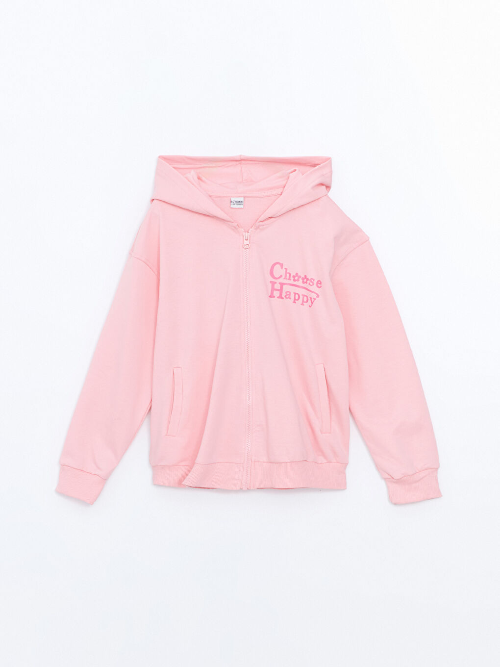 Hooded Girls' Zippered Sweatshirt -W4BT12Z4-GAT