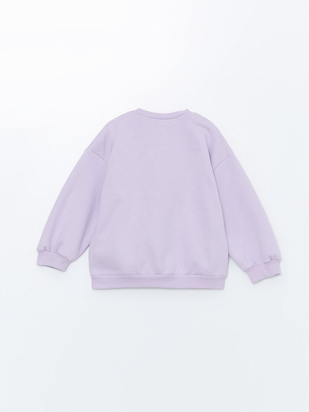 LCW baby Lila Bisiklet Yaka Elsa Baskılı Kız Bebek Sweatshirt 2'li - 3