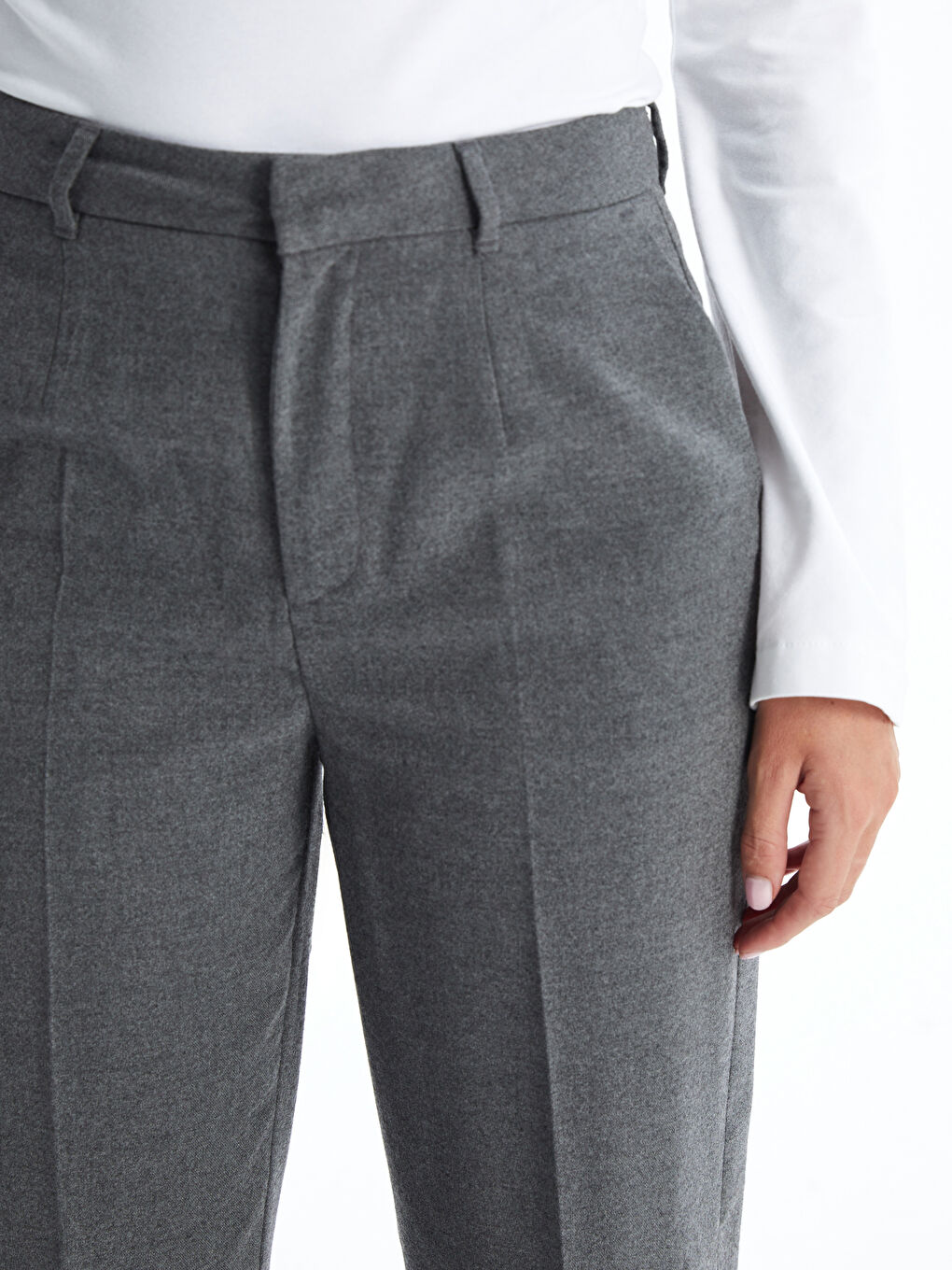 LCW Vision Slim Fit Women's Trousers -W4BT37Z8-JMD