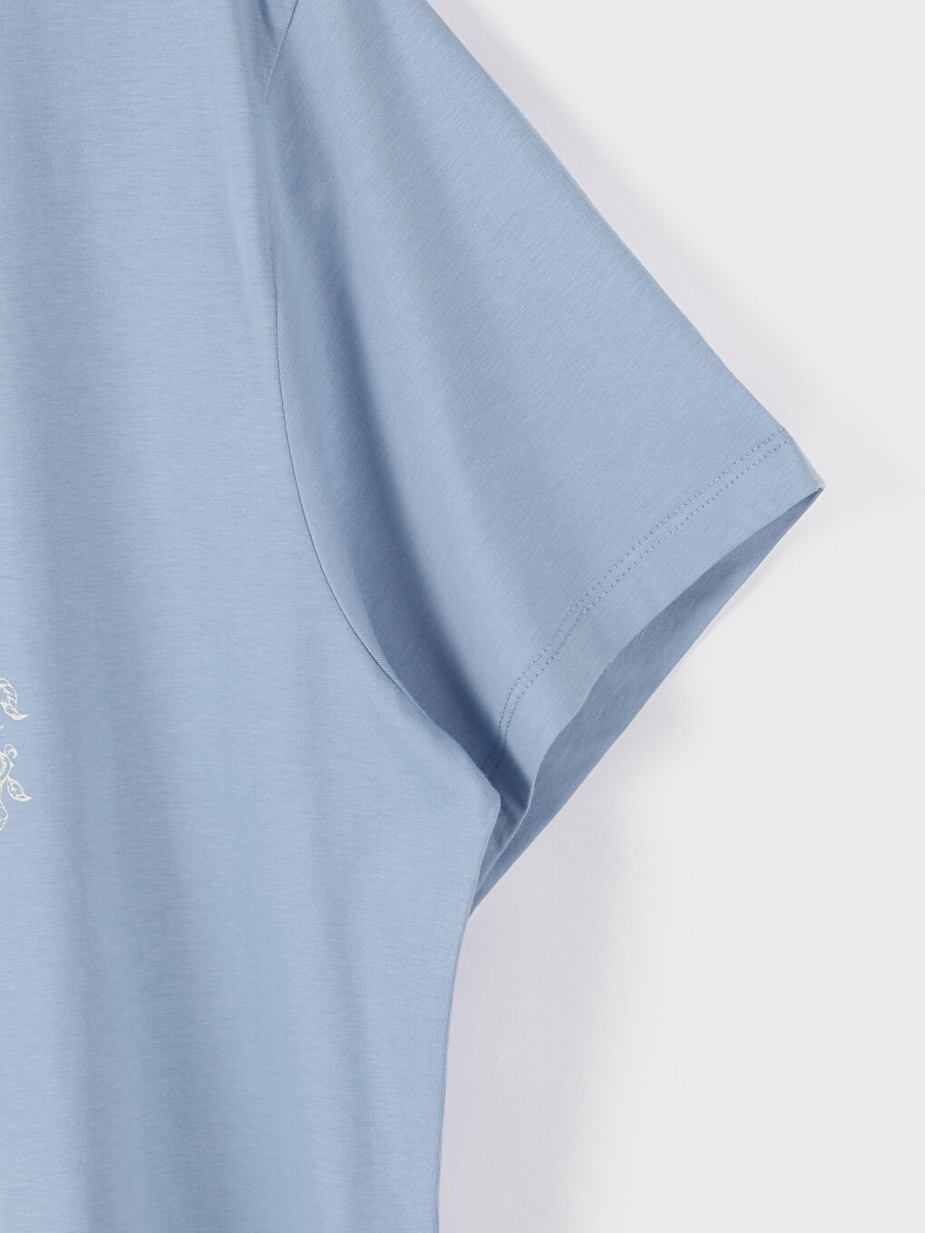 Women's Crew Neck Printed T-Shirt-1