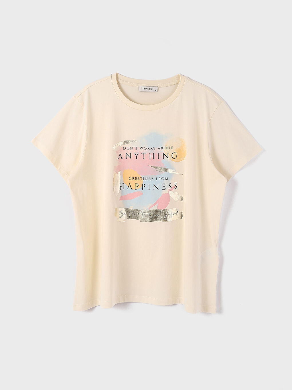 Crew Neck Printed Women's T-Shirt