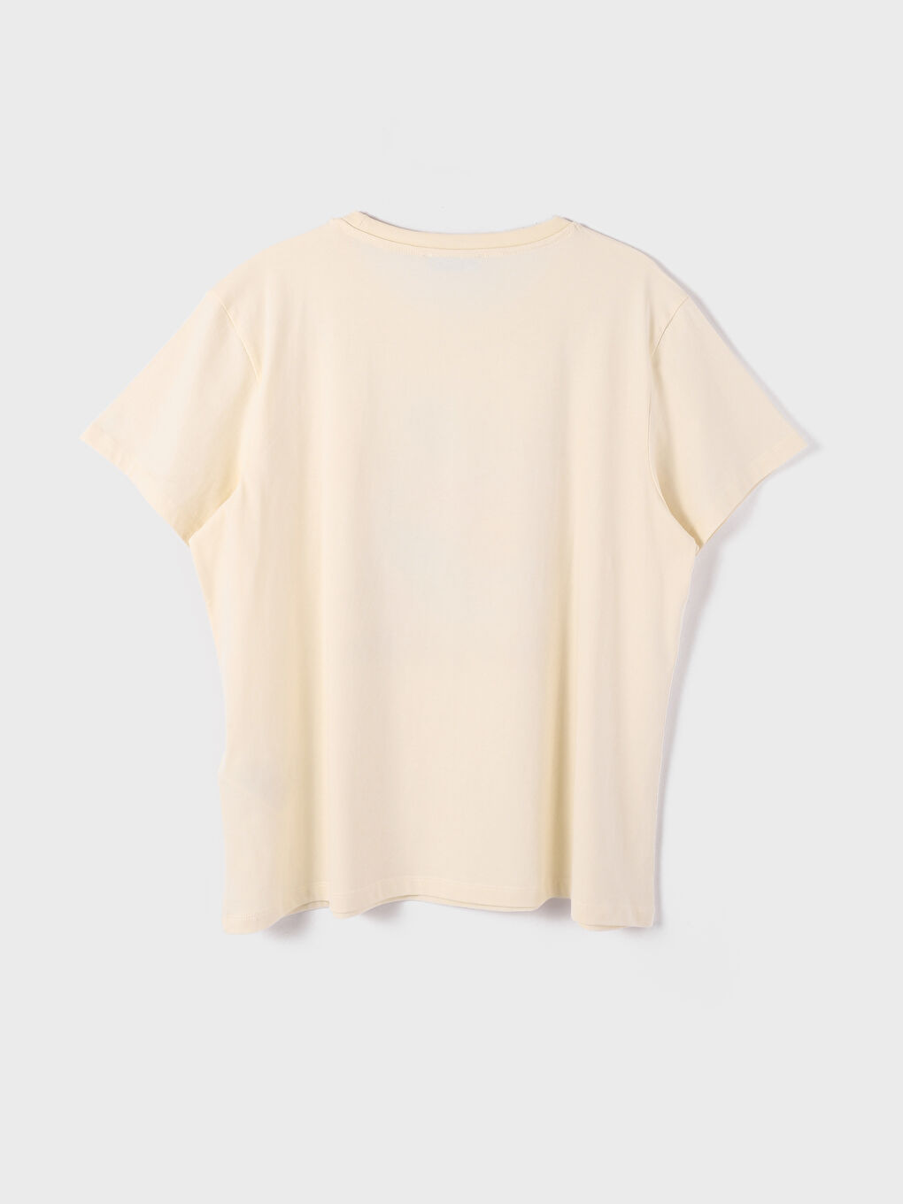 Crew Neck Printed Women's T-Shirt-3