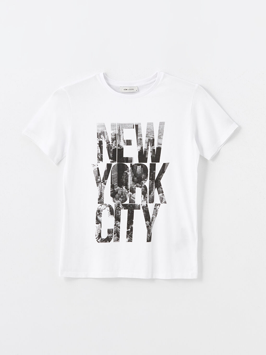 Crew Neck Printed Short Sleeve Women's T-Shirt-4