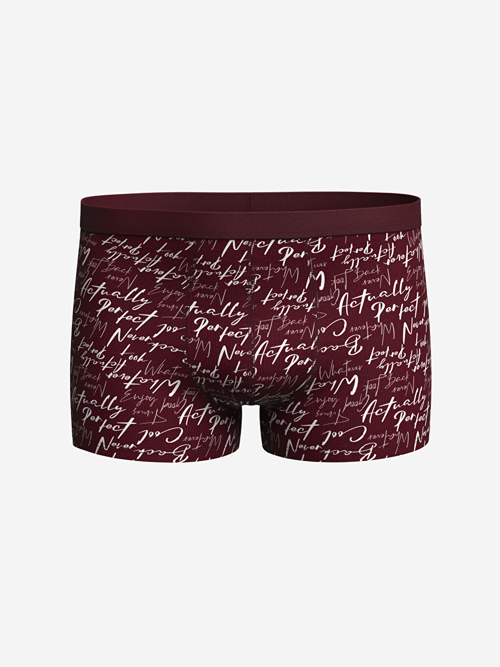 LC WAIKIKI Bordo Standart Kalıp Pamuklu Esnek Erkek Boxer