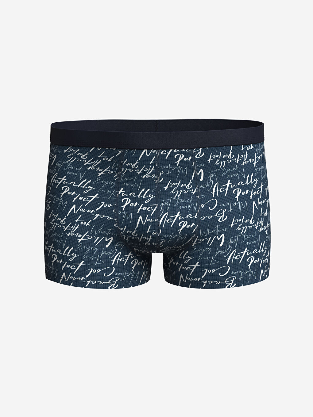 Lacivert Standart Kalıp Pamuklu Esnek Erkek Boxer