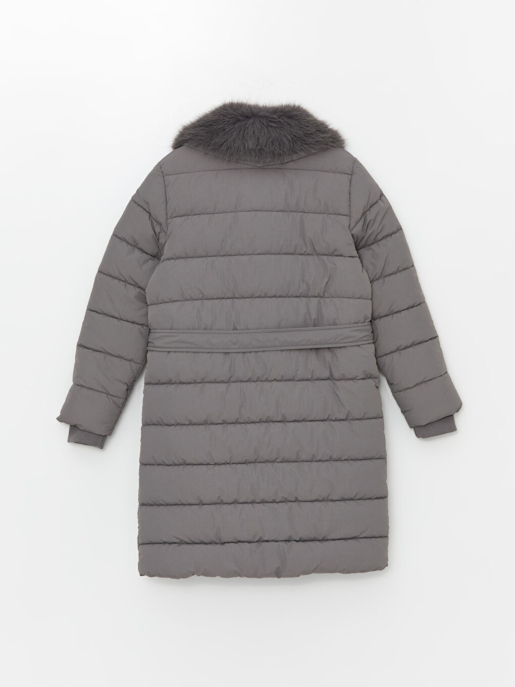 Fur Detailed Women's Puffer Coat-6
