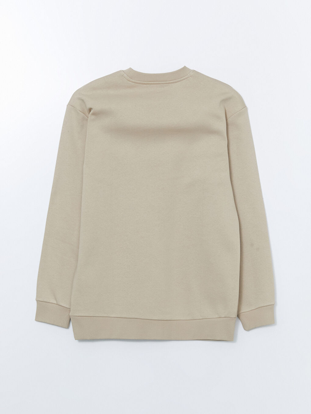 Свитшот Мужской Однотонный с Круглым Вырезом-5