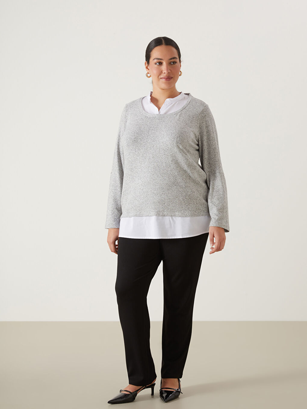 Notch Neck Women's Blouse-5