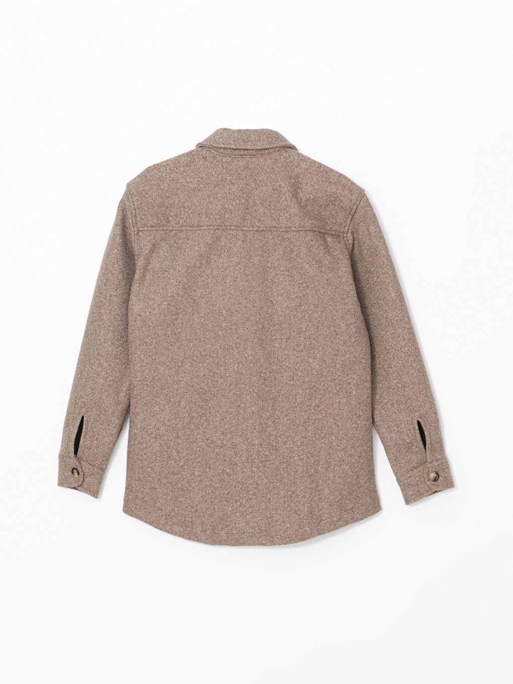 Regular Fit Long Sleeve Men's Shirt Jacket-5