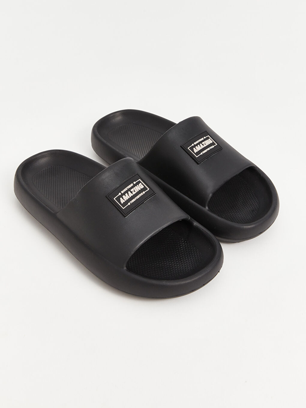 Single-Band Printed Men's Slippers