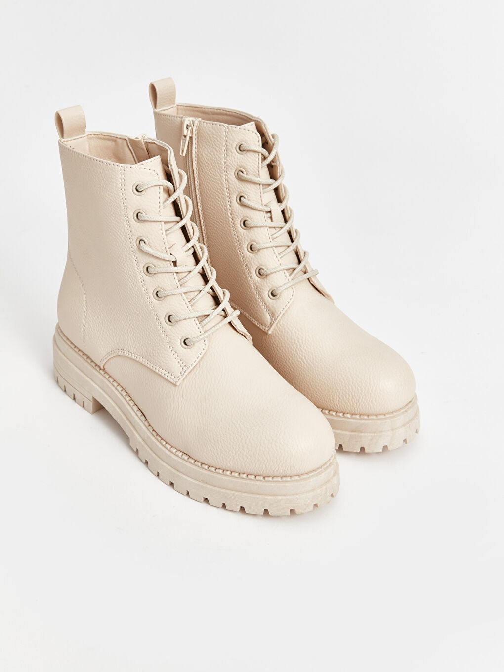 Women's Lace-Up and Zipper Boots -W4CA54Z8-R5B