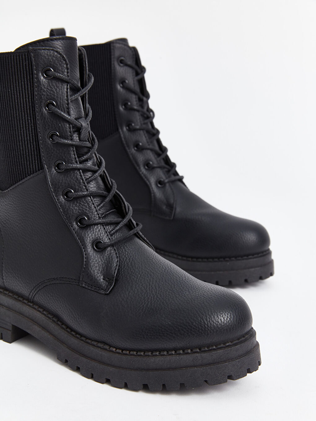 LCW STEPS Lace-up Faux Leather Women's Boot -W4CA56Z8-HUC